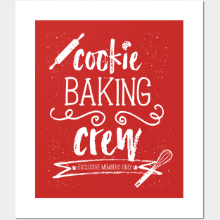 Cookie Baking Crew - Christmas Holiday Baking Red Team Posters and Art